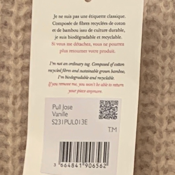 Sezane Cream Ribbed Sweater - Picture 6 of 6